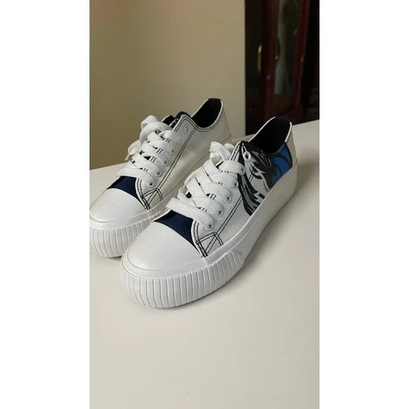 Women's White Dallas Mavericks Platform Canvas Shoes size‎ 6 - Picture 4 of 8